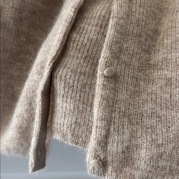 Sezane Barry Cardigan Light Beige - Size M - Picture 2 of 4